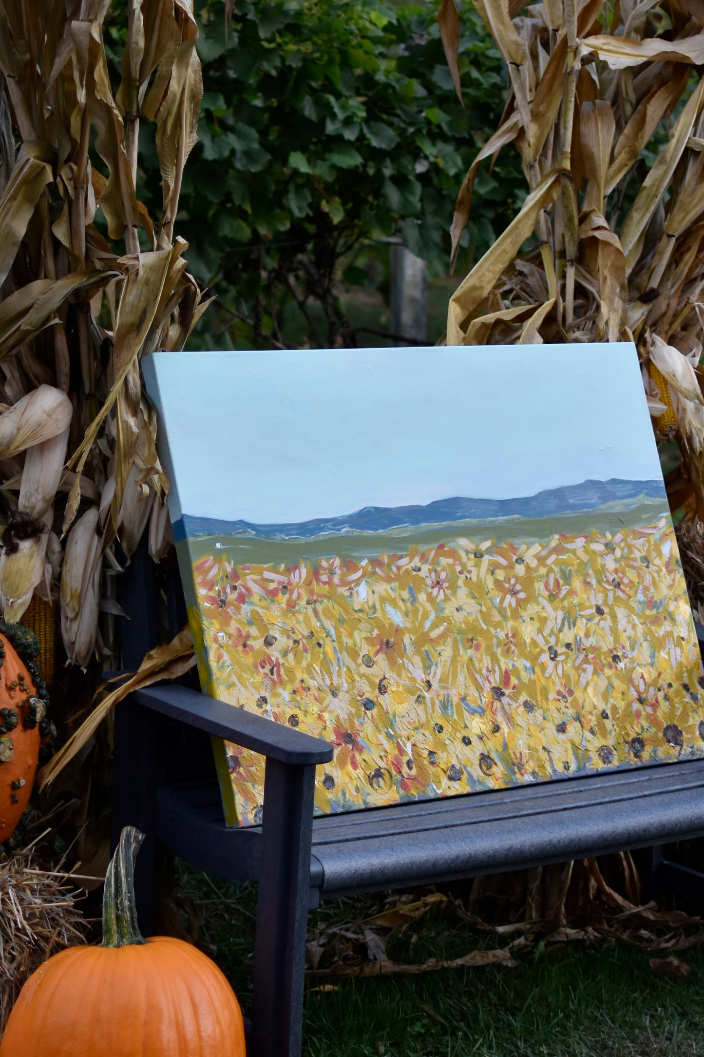 Somewhere Over The Sunflowers 30x40