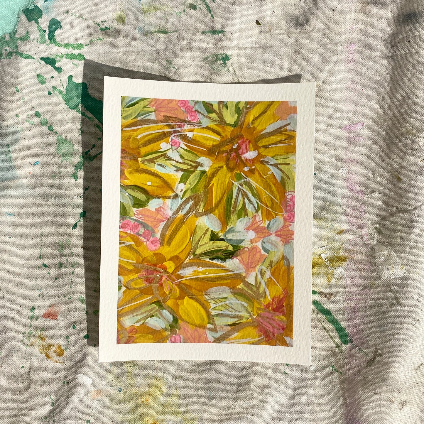 'Dancing Daisies' 5x7 Print