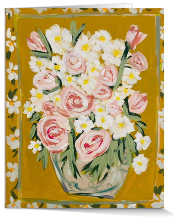 'Mom's Favorite Flower's' 4x5 Card