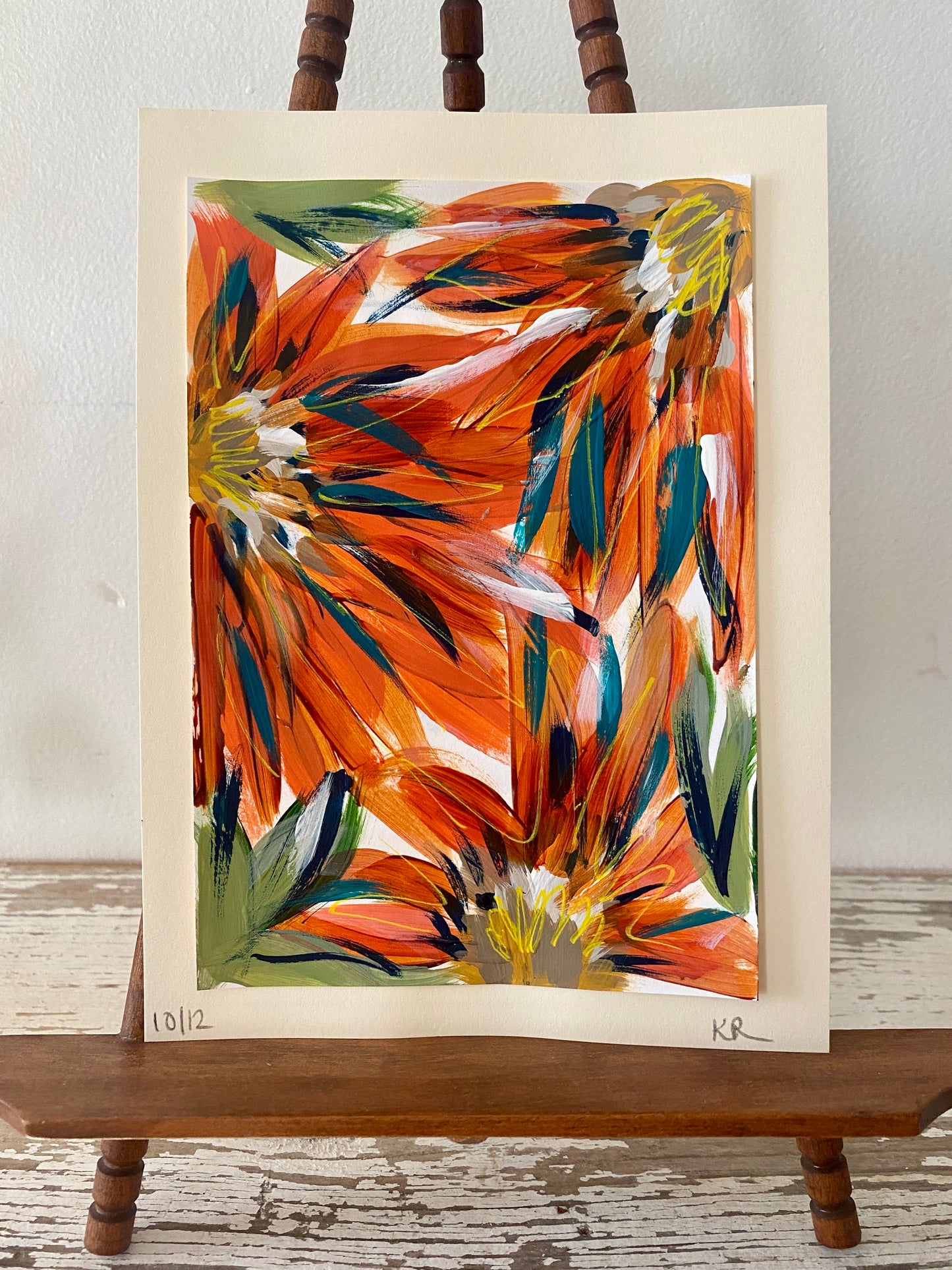 "5x7" No. 17 of 1,000 Hand-Painted Cards | Limited Edition 10/12