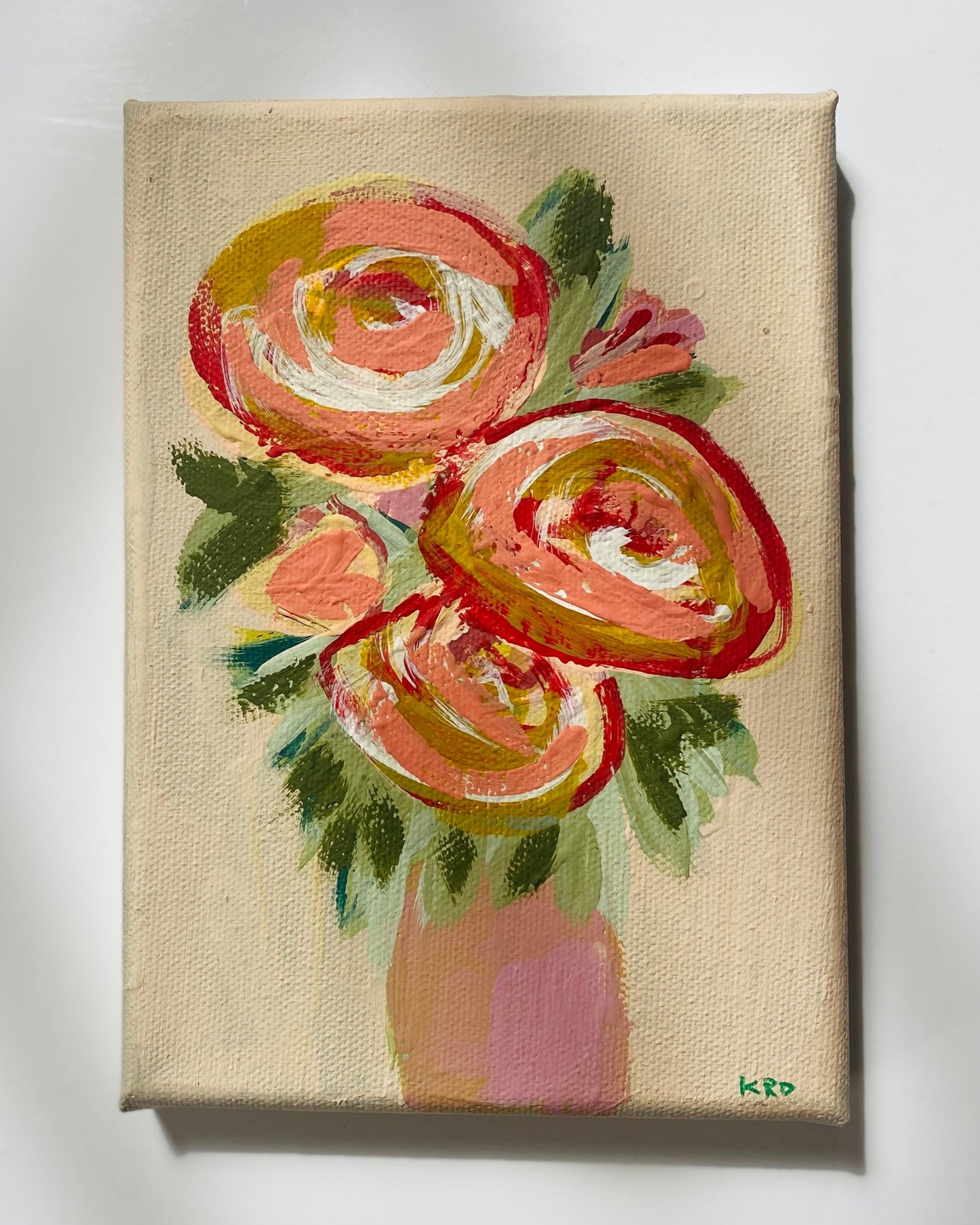 Smell The Roses 3x5 Mini Art