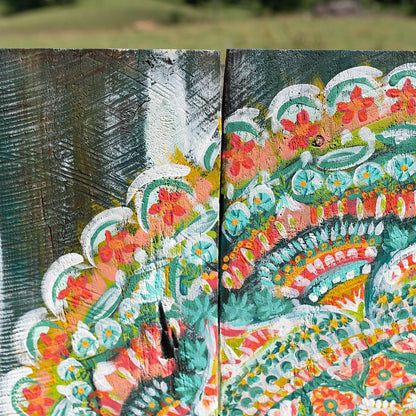 4x4ft Barn Wood Mandala